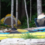 Nice sheltered campsite, just off the beach.