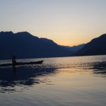 Getting an early start back to the car on day two.