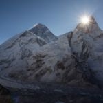 Sunrise over Nuptse from Kala Patthar with Everest on the left. Unbelievably dramatic.
Photo Credit: Andrew Overheiser.