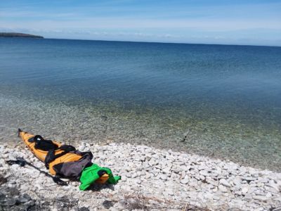 Lake Michigan from Rock Island.