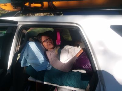 We both enjoyed sleeping until we woke, and then laying in for a bit reading. Luxury!!!