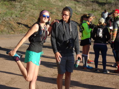 A very calm, and very well prepared Katie Jo ready to rock her first 50k run.