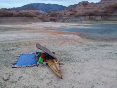 Night #4: Crazy windy all night...and then it rained. Tarp burrito action.
